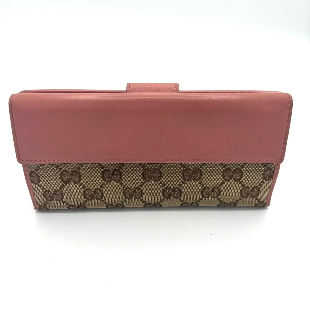 Gucci GG Canvas Wallet with Gold Chain - Picture 3 of 11